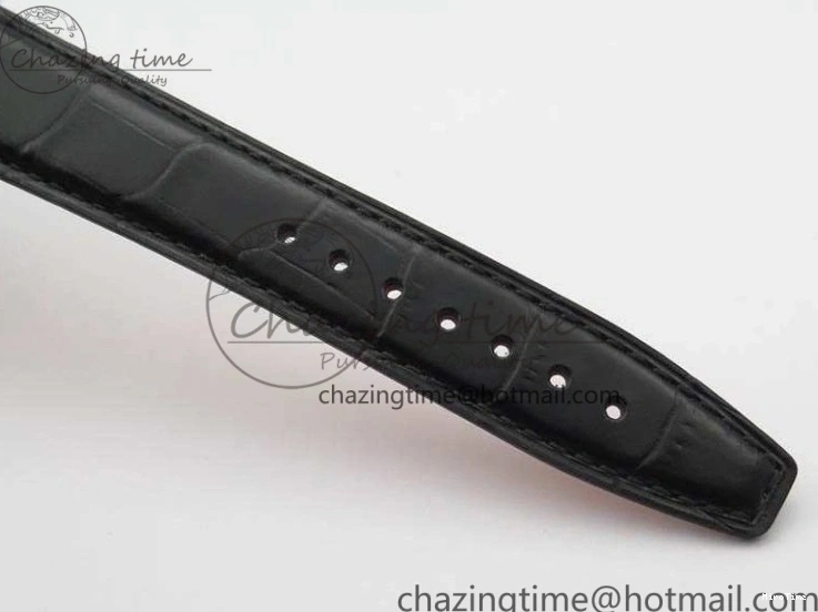 MIROTIME 0201 Da Vinci IW356601 SS TW 1:1 Best Edition Blue Dial On Black Leather Strap A Durable 7239